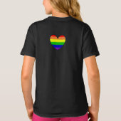 LGBTQIA+ アライ | レインボーフラッグ Tシャツ (裏面)