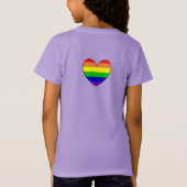 LGBTQIA+ アライ | レインボーフラッグ Tシャツ (裏面)