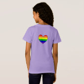 LGBTQIA+ アライ | レインボーフラッグ Tシャツ (裏面フル)