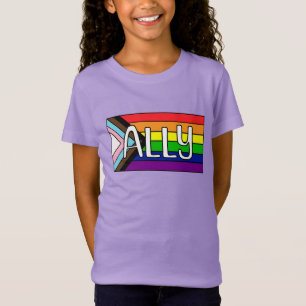 LGBTQIA+ アライ レインボーフラッグ Tシャツ