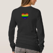 LGBTQIA+ アライ | レインボーフラッグ Tシャツ (裏面)