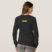 LGBTQIA+ アライ | レインボーフラッグ Tシャツ (裏面フル)
