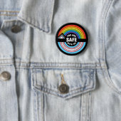 LGBTQIA+ アライ 安全な世界へ 缶バッジ (インサイチュ)