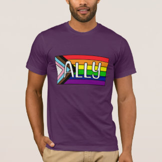 LGBTQIA+ アライ | 虹の旗 Tシャツ