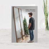 LGBTQIA+ クリスマスカード - ゲイのホリデーアファメーション カード (正面)