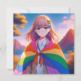LGBTQIA+ケープのアニメガール