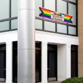 LGBTQIA+ゲイプライドパーソナライズされたウォールアンドパレード 横断幕 (ビルの外側)