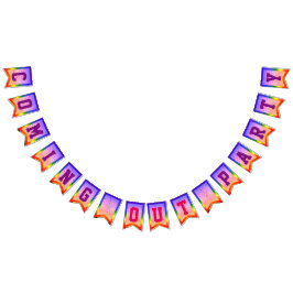 LGBTQIA -ゲイプライド |来の出力パーティー バンティングフラッグ