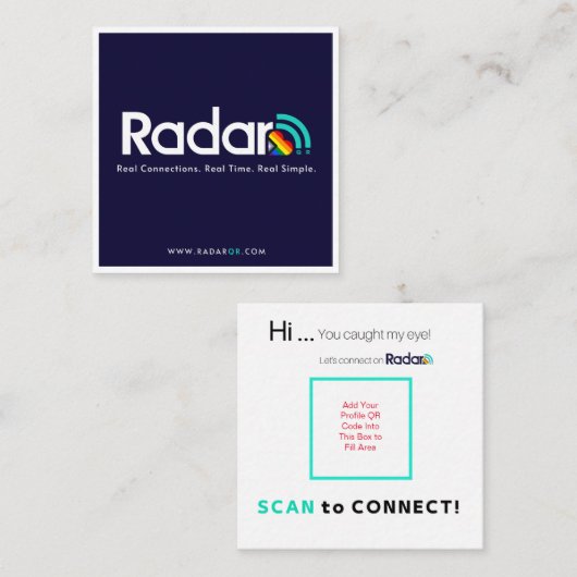 LGBTQIA+コレクション – QRカード スクエア名刺 (正面/裏面)