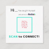 LGBTQIA+コレクション – QRカード スクエア名刺 (裏面)