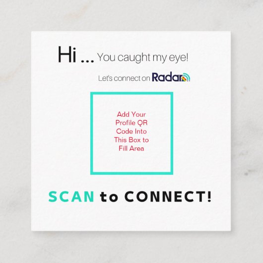 LGBTQIA+コレクション – QRカード スクエア名刺 (裏面)