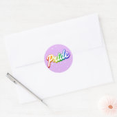 LGBTQIA+プライドシール ラウンドシール (封筒)