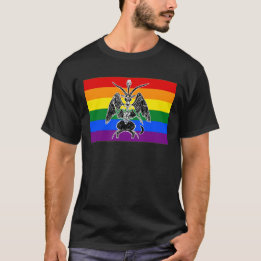 LGBTQIA+プライドバプホメット Tシャツ