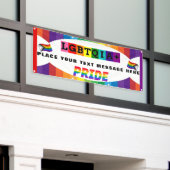 LGBTQIA+ プライドパレードと壁のカスタマイズ 横断幕 (ビルの外側)
