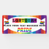 LGBTQIA+ プライドパレードと壁のカスタマイズ 横断幕 (横)