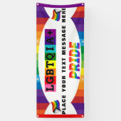LGBTQIA+ プライドパレードと壁のカスタマイズ 横断幕 (縦)