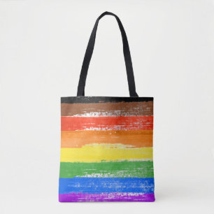 LGBTQIA+ プライドペイント トートバッグ