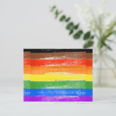 LGBTQIA+ プライドペイント ポストカード (スタンド正面)