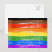 LGBTQIA+ プライドペイント ポストカード (正面/裏面)
