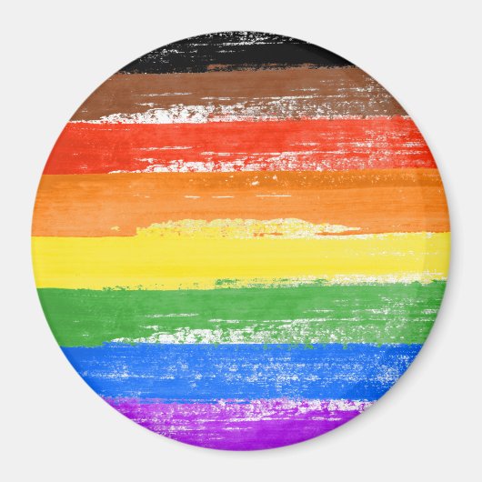 LGBTQIA+ プライドペイント マグネット (正面)