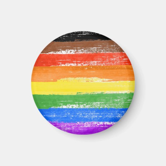 LGBTQIA+ プライドペイント マグネット (正面)