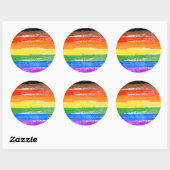 LGBTQIA+ プライドペイント ラウンドシール (シート)