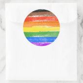 LGBTQIA+ プライドペイント ラウンドシール (バッグ)