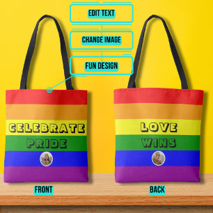 LGBTQIA+プライドレインボー国旗 トートバッグ