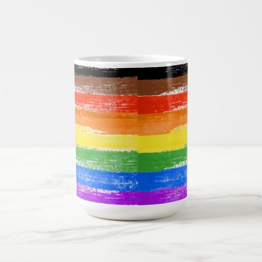 LGBTQIA+プライド絵を描 コーヒーマグカップ (中央)