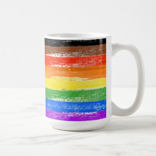 LGBTQIA+プライド絵を描 コーヒーマグカップ (右)