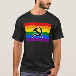 LGBTQIA+ プライド ハンマー&鎌 Tシャツ