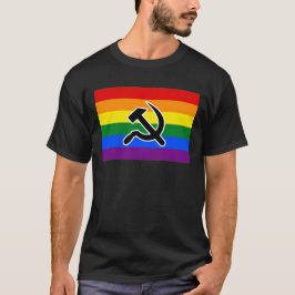 LGBTQIA+ プライド ハンマー＆鎌 Tシャツ