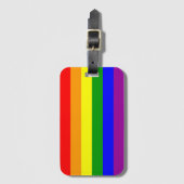 LGBTQIA+ プライド・フラグ ラゲッジタグ (正面縦)