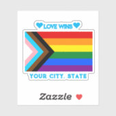 LGBTQIA プライド フラッグ シール (シート)