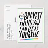 LGBTQIA+ ポストカード -  あなたが出来る最も勇気あることは (正面/裏面)