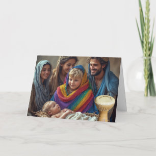 LGBTQIA+ リトル・ゲイ・ドラマー・ボーイ クリスマスカード カード