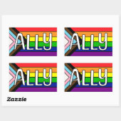 LGBTQIA+同盟 |レインボーフラグ 長方形シール (シート)