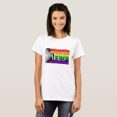 LGBTQIA+同盟 |レインボーフラグ Tシャツ (正面フル)