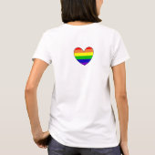 LGBTQIA+同盟 |レインボーフラグ Tシャツ (裏面)