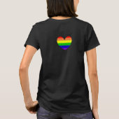 LGBTQIA+同盟 |レインボーフラグ Tシャツ (裏面)