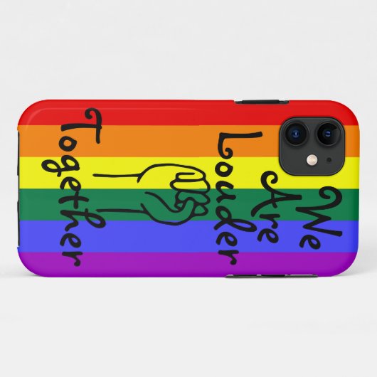 LGBTQIA+我々は共に大きい Case-Mate iPhoneケース (裏面(横))