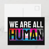 LGBTQIA+ 私たちはみな人間 ポストカード (正面/裏面)