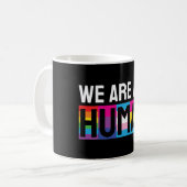 LGBTQIA+ 私たちはみんな人間 コーヒーマグカップ (正面左)
