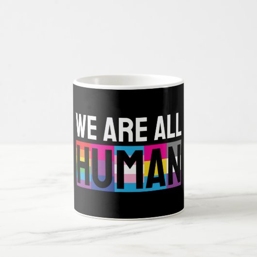 LGBTQIA+ 私たちはみんな人間 コーヒーマグカップ (中央)