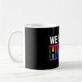 LGBTQIA+ 私たちはみんな人間 コーヒーマグカップ (左)