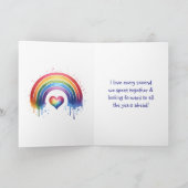 LGBTQIA+ | 私の愛の幸福な記念日 カード (内部)