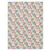 LGBTQIA+ Queer Scalloped Pride Flag Fans テーブルクロス (正面)