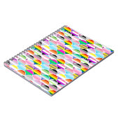 LGBTQIA+ Queer Scalloped Pride Flag Fans ノートブック (左側)