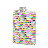LGBTQIA+ Queer Scalloped Pride Flag Fans フラスク (左)