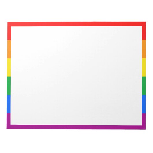 LGBTQPOCプライドボタンセラミックボールクリスマスオルナム ノートパッド (正面)